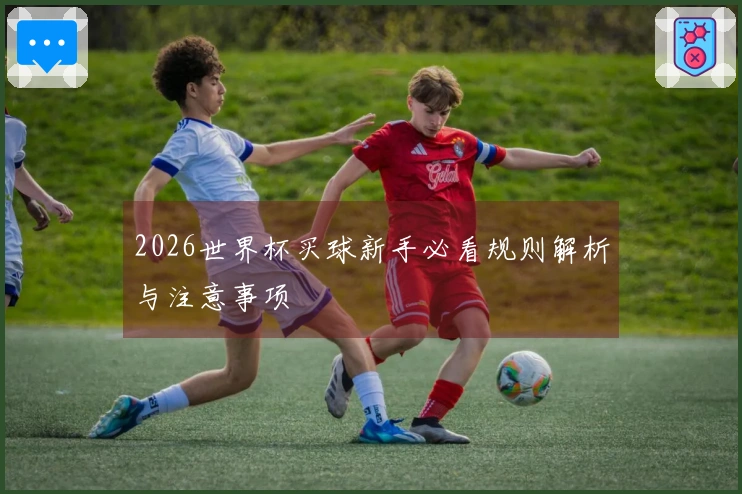 2026世界杯买球新手必看规则解析与注意事项